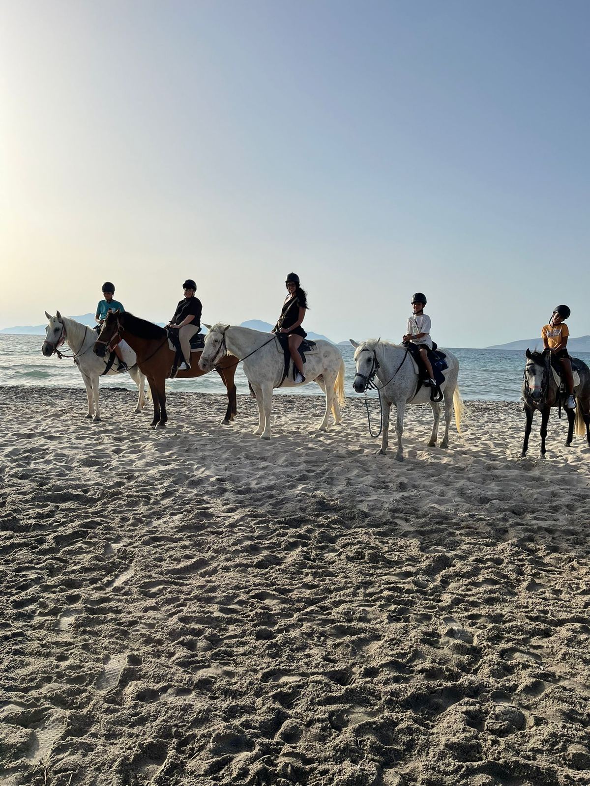 Group beach ride at The Ranch Kos