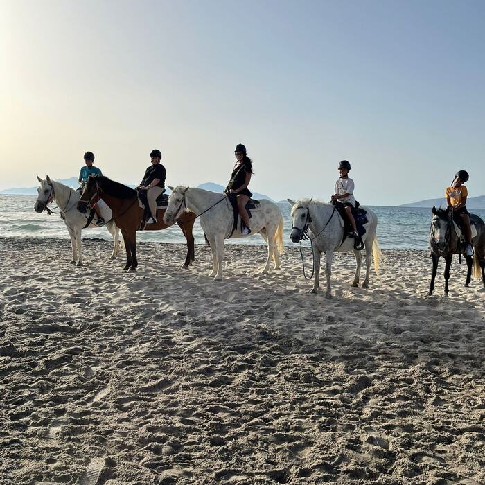 Beach horse ride along the Marmari coast